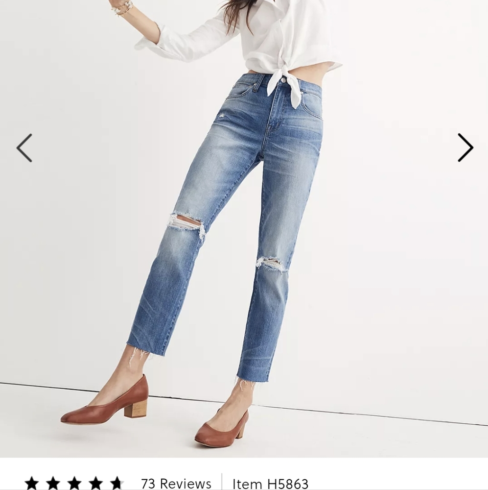 Madewell The High-Rise Slim Crop Boyjean: Knee-Rip Edition 27